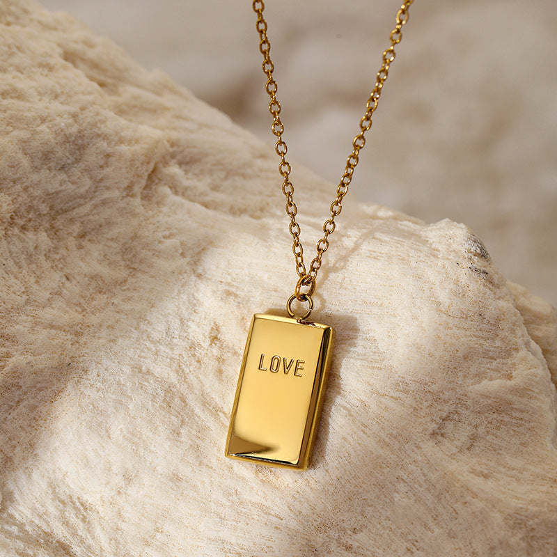 Fashion Gold Brick Rich Necklace Necklace