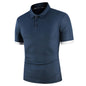 Men's Polo Shirt Short-sleeved T-shirt Color Matching Casual Top