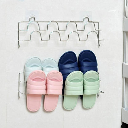 Stainless Steel Household Bathroom Slipper Rack