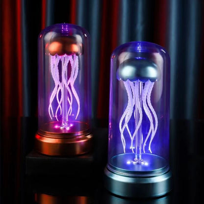 Mechanical Jellyfish Music Box Singing Ornaments Luminous Ambience Light