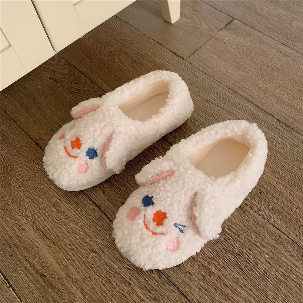 Non-slip internal plush slippers