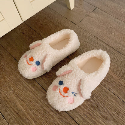 Non-slip internal plush slippers