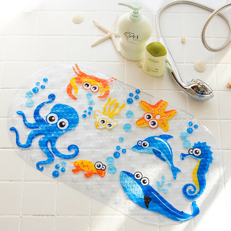 Cartoon bathroom PVC mat