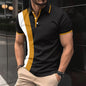 Business Colorblock All-matching T-shirt