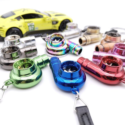 Car Turbo Whistle Modeling Simulation Alloy Metal Keychains