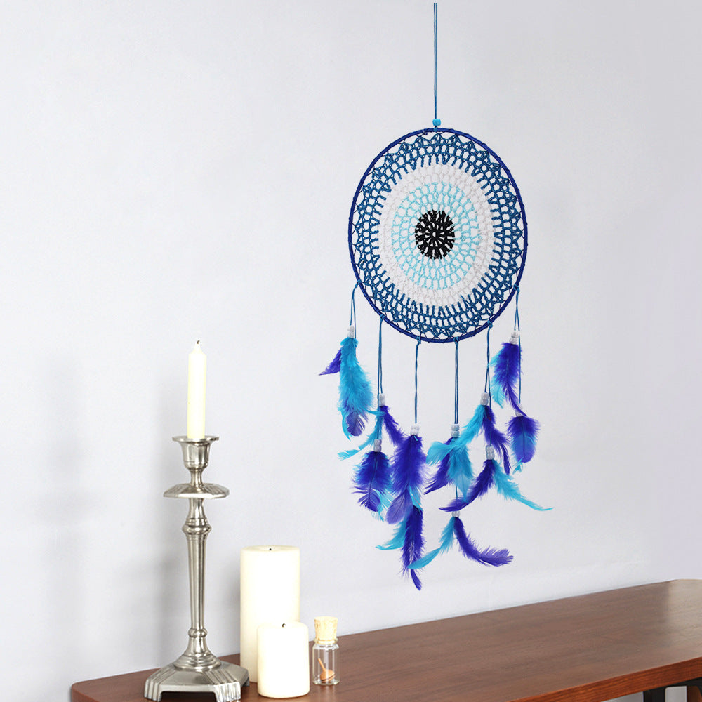 Handmade blue dream catcher