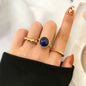 European And American Love Metal Ring Set Minority Simple Style Fashion High Sense Ornament 6-piece Set