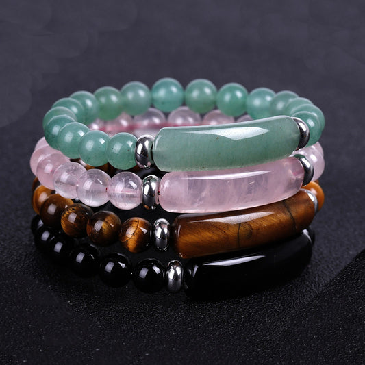 Tiger Eye Stone Green Aventurine Bracelet