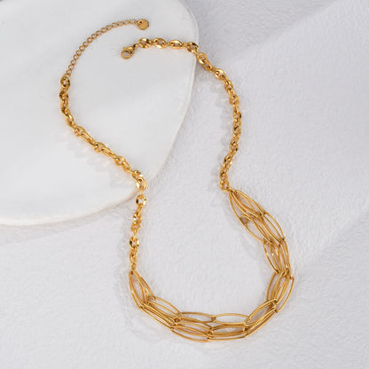 Fashion Multi-layer Gold Chain Necklace Bracelet