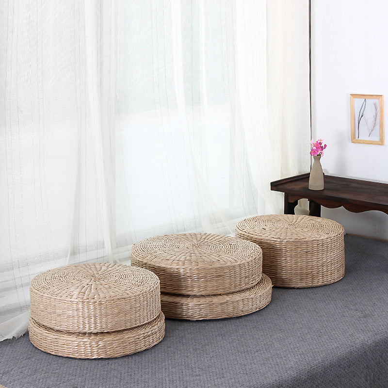 Tatami Straw Woven Futon Cushion Woven Bay Window Yoga