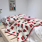 Ins Cherry Blanket Strawberry Thin Blanket Christmas Red Knit