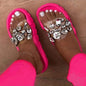 Sandals Ladies Summer Crystal Sandals Glitter