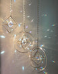 Fantastic window decoration, sunbathing with 63mm crystal pendant