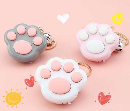 Cat Paw Keychain Pendant Cartoon Toy Cute Plastic Student