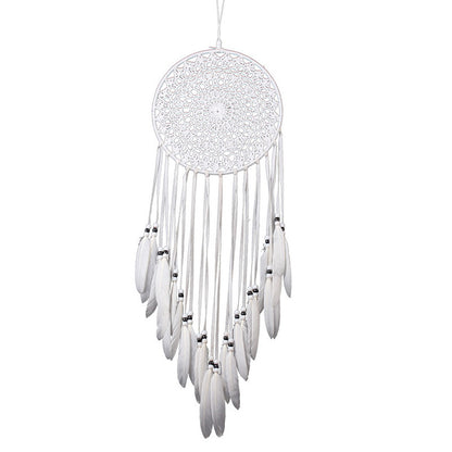 Handmade feather dream catcher