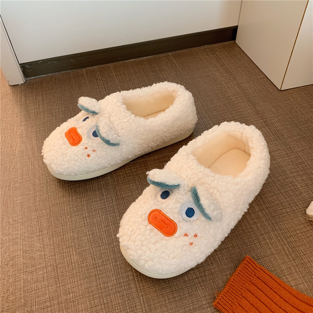 Non-slip internal plush slippers