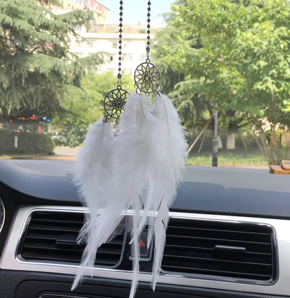 Dream Catcher Rear View Mirror Pendant - Car Interior Decor