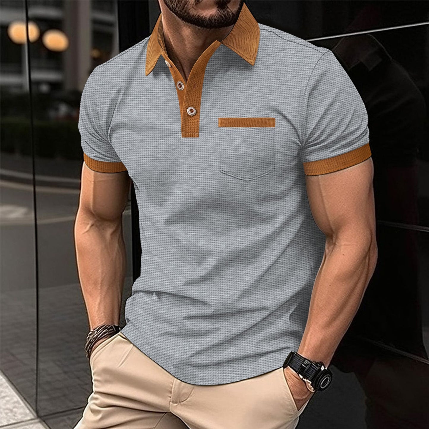 Men's Chest Pocket Short Sleeve