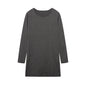 Women's Long Sleeve Slim Fit Slimming Slit Long T-shirt