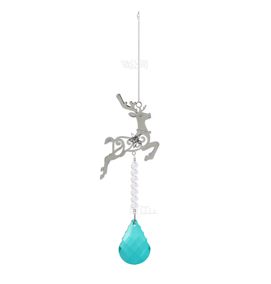 Elk Crystal Pendant - Christmas Tree and Car Hanging Ornament