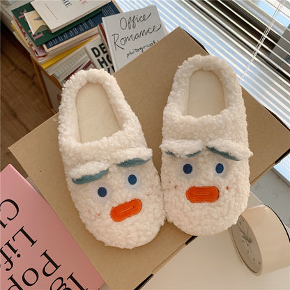 Non-slip internal plush slippers