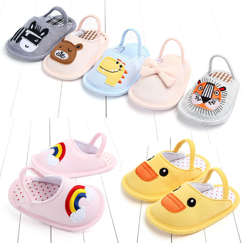 Non-slip baby cotton slippers