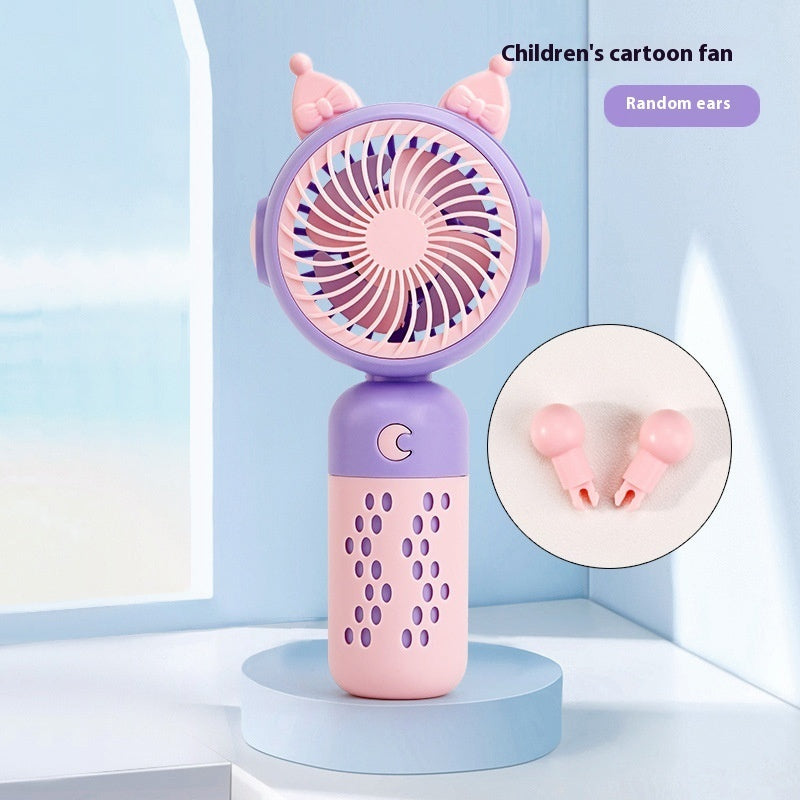 Small Handheld Fan Desktop Cartoon Mini Electric Usb Student Portable Gift