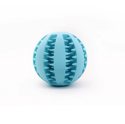 Non-Toxic Natural Rubber Pet Chew Toys - Interactive Tooth Cleaning Food Dispensing Dog Toy Balls