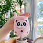 11cm Mini Panda Boba Milk Tea Plush Keychain - Adorable Kawaii Bubble Tea Accessory