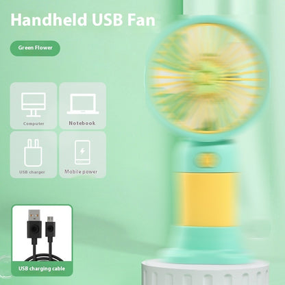 Small Handheld Fan Desktop Cartoon Mini Electric Usb Student Portable Gift