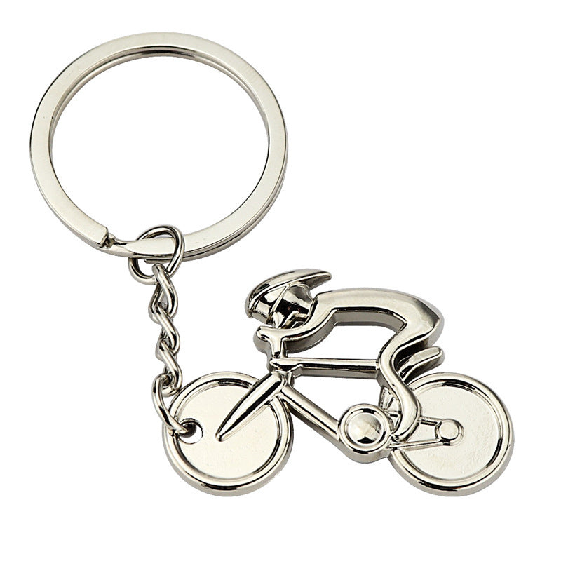 Mini Bicycle Metal Keychains Pendant Tourist Souvenir