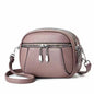 Solid Color Small Round Bag Fashion Multi-pocket Large Capacity Shoulder Crossbody Bags For Women Handbags