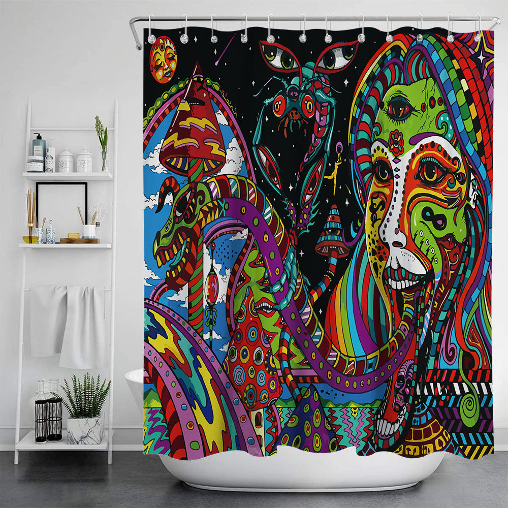 Digital Print-free Bathroom Curtain