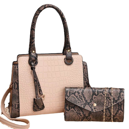 New Serpentine Stitching Fashion Combination Bags