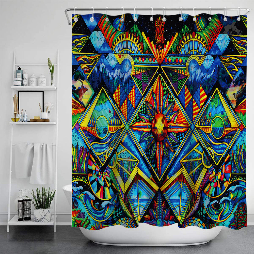 Digital Print-free Bathroom Curtain