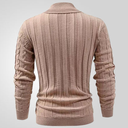 Lapel Classic Twisted Pullover Men