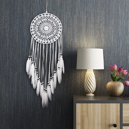 Handmade feather dream catcher