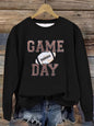 Women's Top Sweater Long Sleeve Baseball