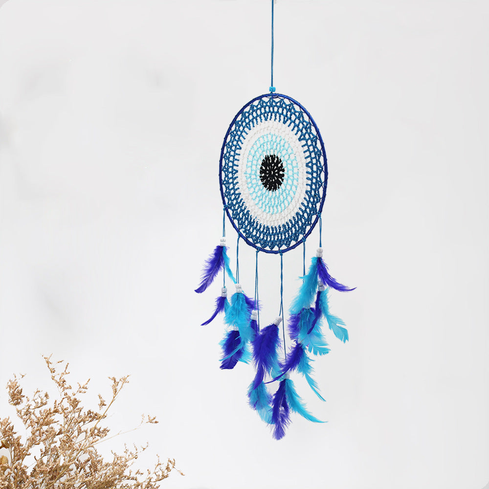 Handmade blue dream catcher