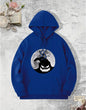 Printed European And American Fleece Hooded Sweatshirt