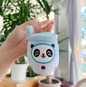 11cm Mini Panda Boba Milk Tea Plush Keychain - Adorable Kawaii Bubble Tea Accessory