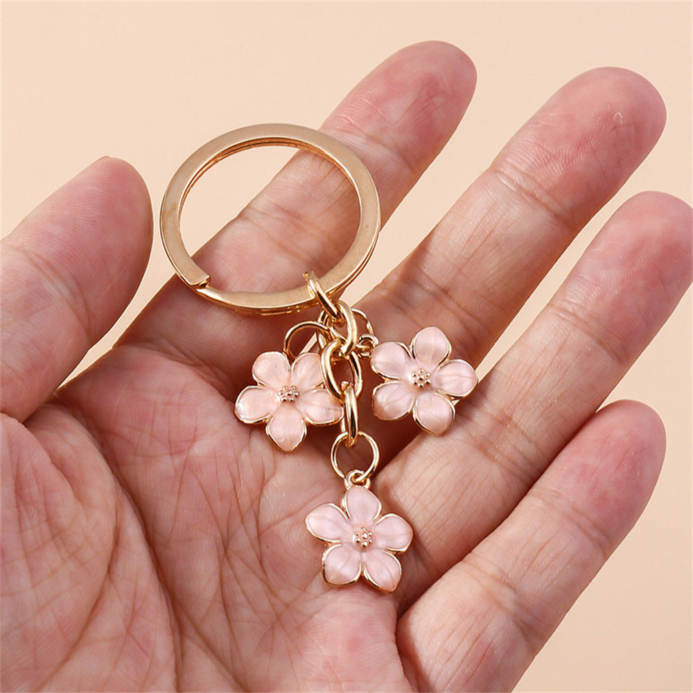 Sweet Girly Cherry Blossom Keychain