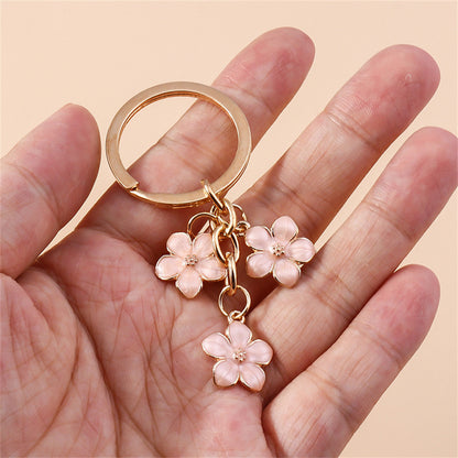 Sweet Girly Cherry Blossom Keychain