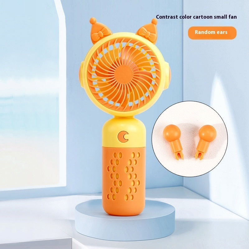 Small Handheld Fan Desktop Cartoon Mini Electric Usb Student Portable Gift