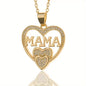 Simple Cold Style MOM Pendant Mother's Day MAMA Necklace