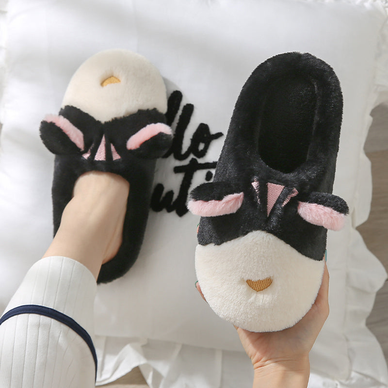 Indoor non-slip cotton slippers