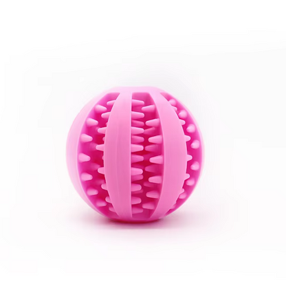 Non-Toxic Natural Rubber Pet Chew Toys - Interactive Tooth Cleaning Food Dispensing Dog Toy Balls