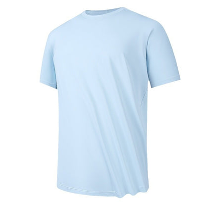 Ice Silk Thin Antibacterial Quick-drying Short-sleeved T-shirt