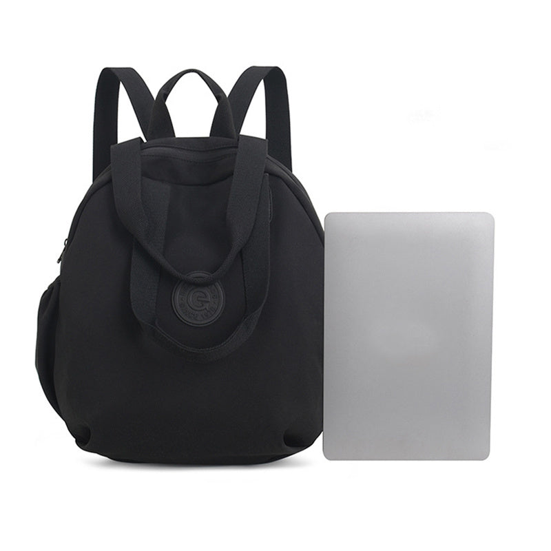 Black Round Bags Women Fashion Large Capacity Multifunctional Backpack Shoulder Bag Handbag