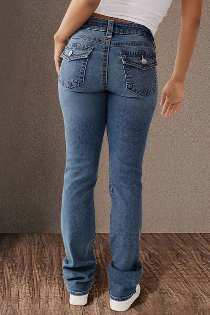 Spring & Summer Women’s Stretch High-Waist Jeans: Casual, Washed & Trendy